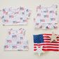 Flag Print Bamboo Pocket Tee & Shorts - Little Joy Co.