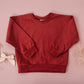 Valentine's Day Teddy Bear Crewneck Sweatshirt or Romper - Red or Cream