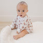 Football Print Bamboo Bubble Romper - Little Joy Co.