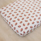 Football Print Bamboo Crib Sheet - Little Joy Co.