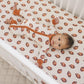 Football Print Bamboo Crib Sheet - Little Joy Co.