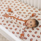 Football Print Bamboo Crib Sheet - Little Joy Co.