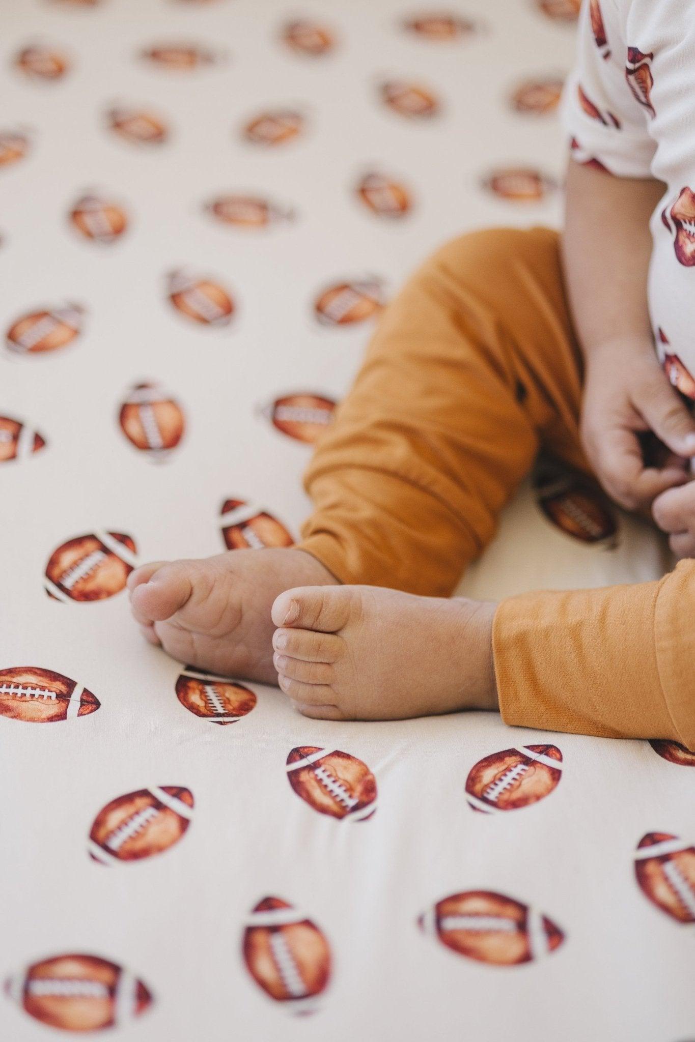 Football Print Bamboo Jogger Set - Little Joy Co.