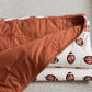 Football Print Quilted Bamboo Blanket - 1.0 Tog - Little Joy Co.