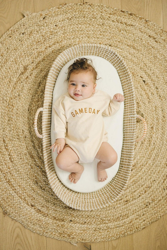 Gameday Organic Cotton Sweatshirt Romper - Little Joy Co.
