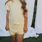 Girl's Bamboo Short Set | Citron