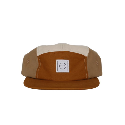 Cotton Five-Panel Hat in Golden Hour