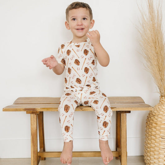 Grand Slam 2pc Bamboo Pajama Set - Little Joy Co.