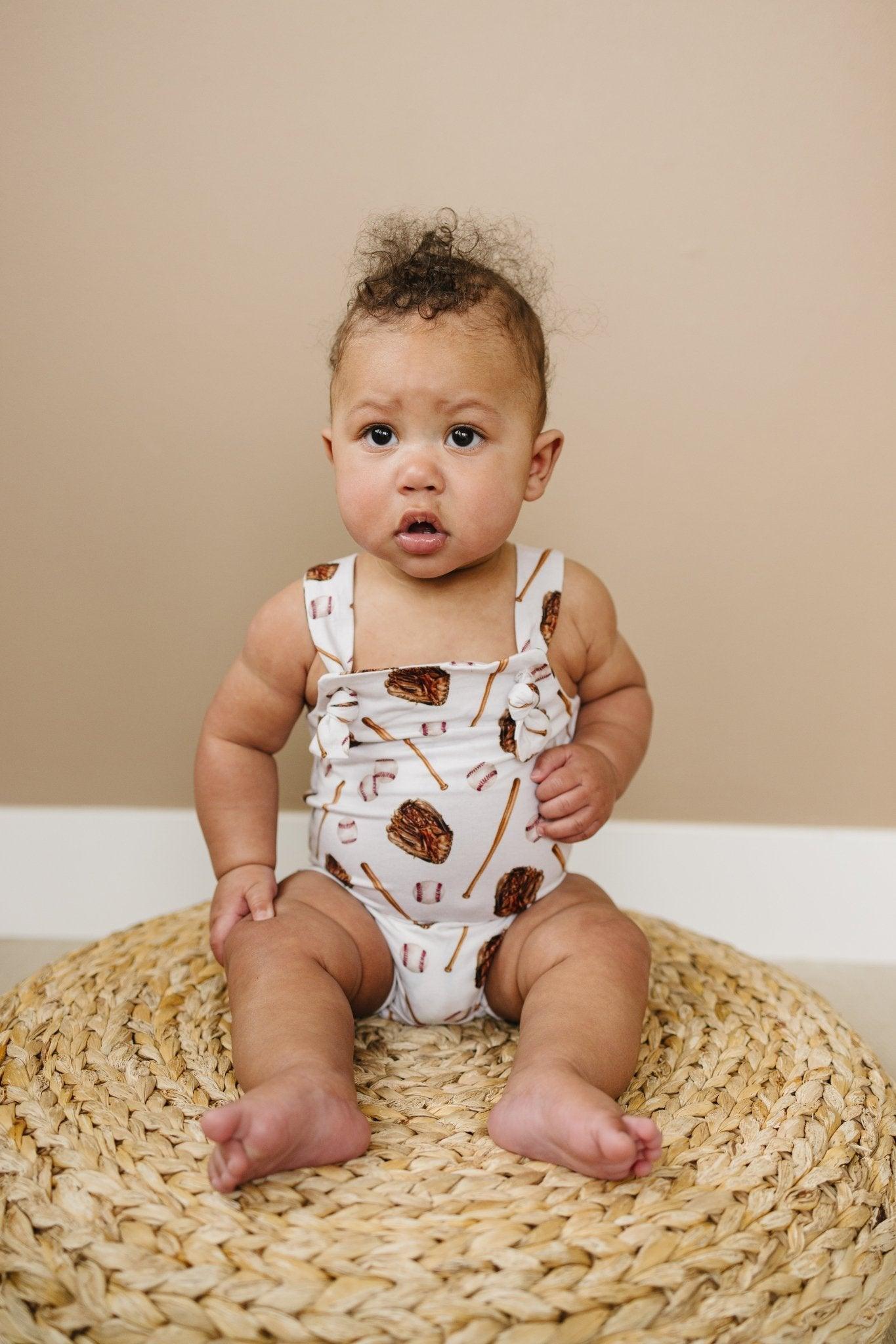 Grand Slam Bamboo Knotted Shortalls - Little Joy Co.