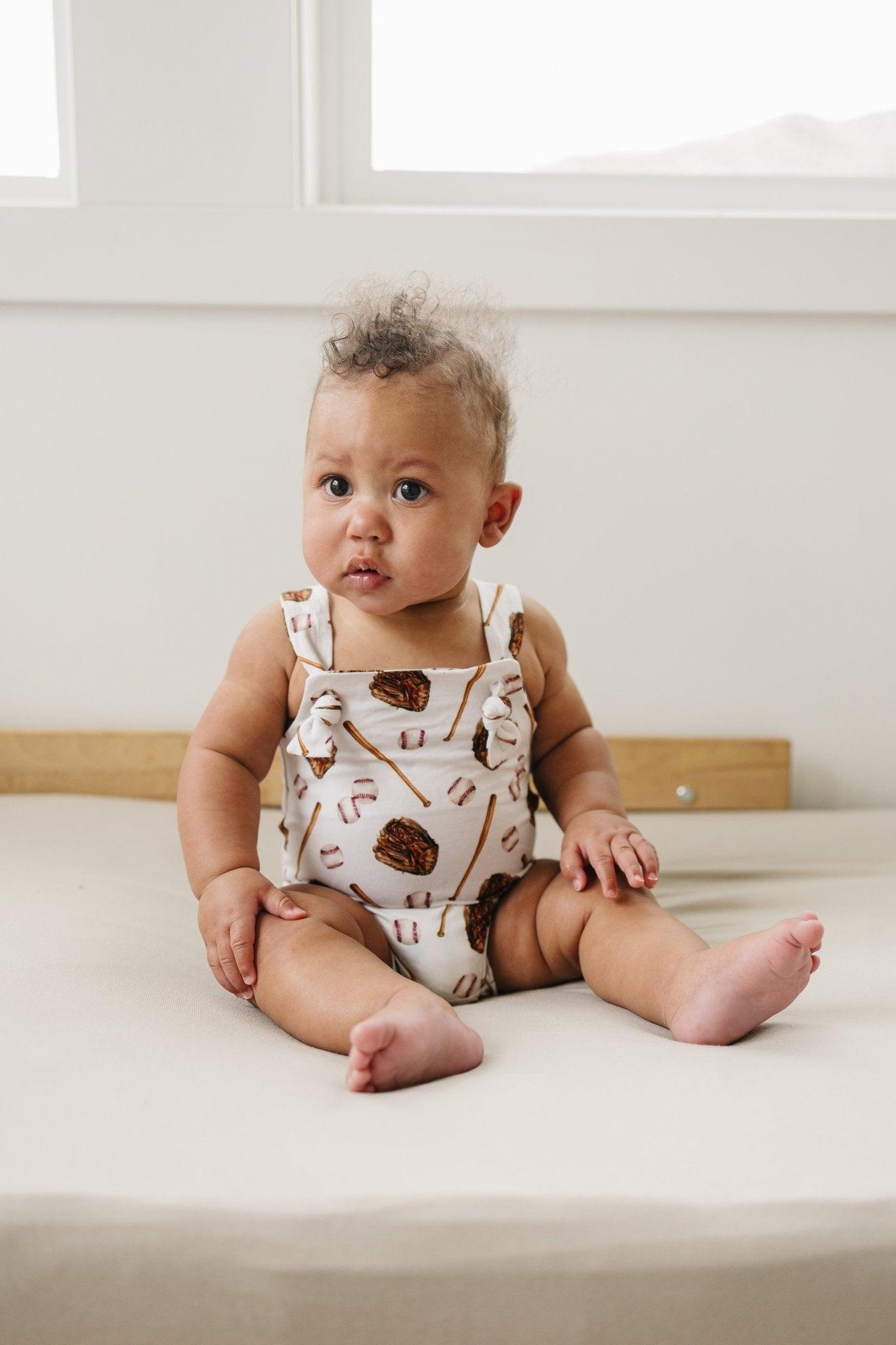 Grand Slam Bamboo Knotted Shortalls - Little Joy Co.