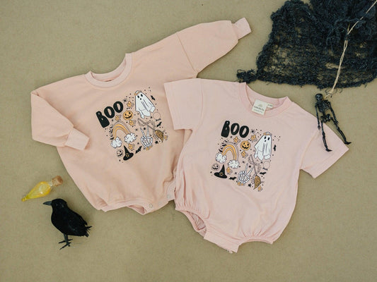 Halloween Sweatshirt Romper - Little Joy Co.