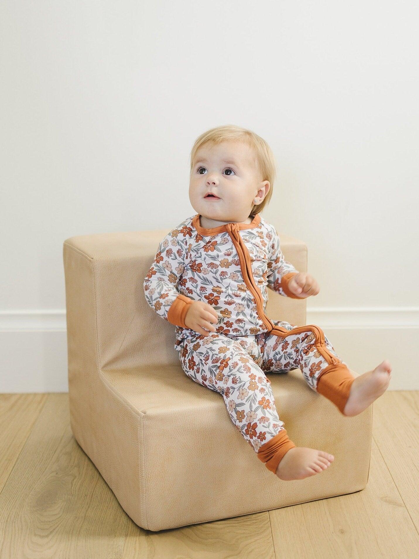 Harvest Hues Bamboo Zippy Romper - Little Joy Co.