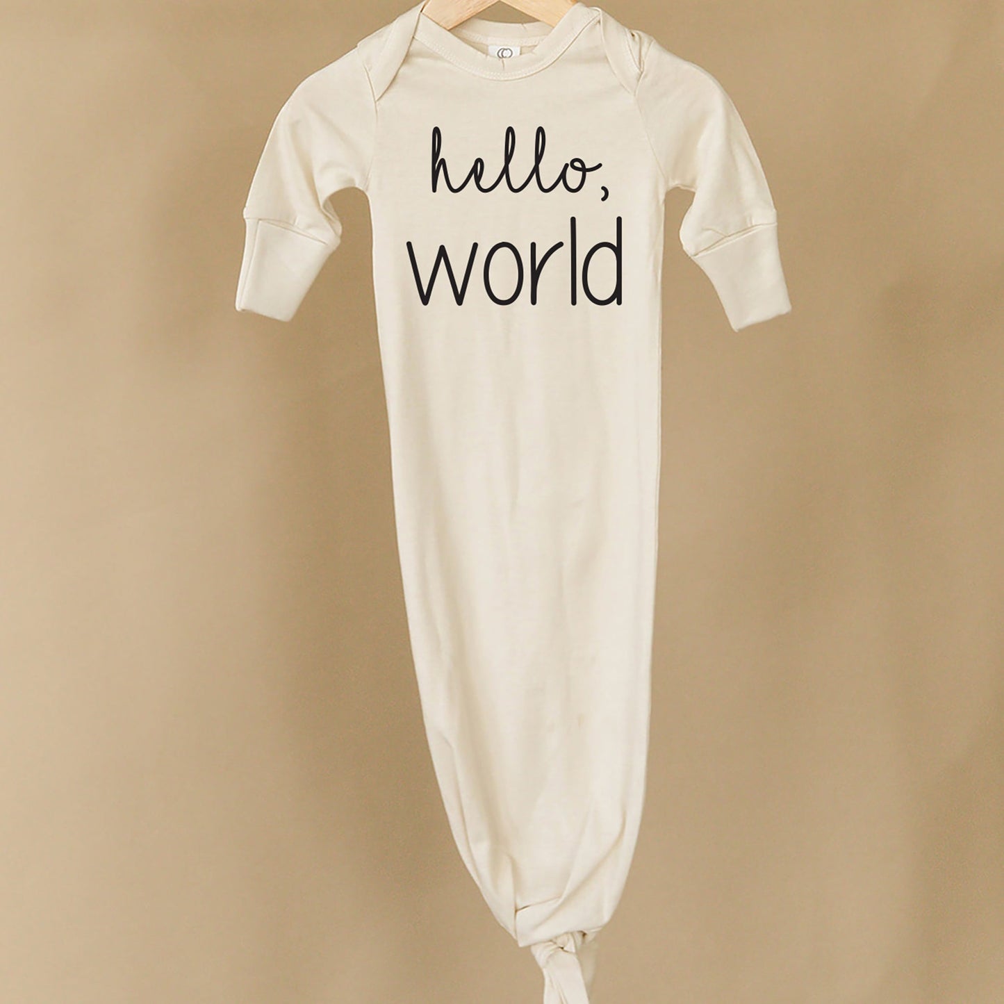 Hello World Organic Infant Gown