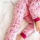 I <3 U ABC 2pc Bamboo Pajama Set - Berry - Little Joy Co.