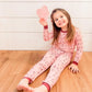 I <3 U ABC 2pc Bamboo Pajama Set - Berry - Little Joy Co.