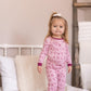 I <3 U ABC 2pc Bamboo Pajama Set - Berry - Little Joy Co.