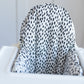 White with Black Dots Cushion Cover for the IKEA Antilop Highchair - Wipeable IKEA Antilop Cushion Cover with Inflatable Cushion Insert