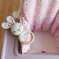 Pink Daisy Cushion Cover for the IKEA Antilop Highchair - Flower Wipeable IKEA Antilop Cushion Cover with Inflatable Cushion Insert - Girl