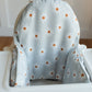 Blue Daisy Cushion Cover for the IKEA Antilop Highchair - Flower Wipeable IKEA Antilop Cushion Cover with Inflatable Cushion Insert - Girl