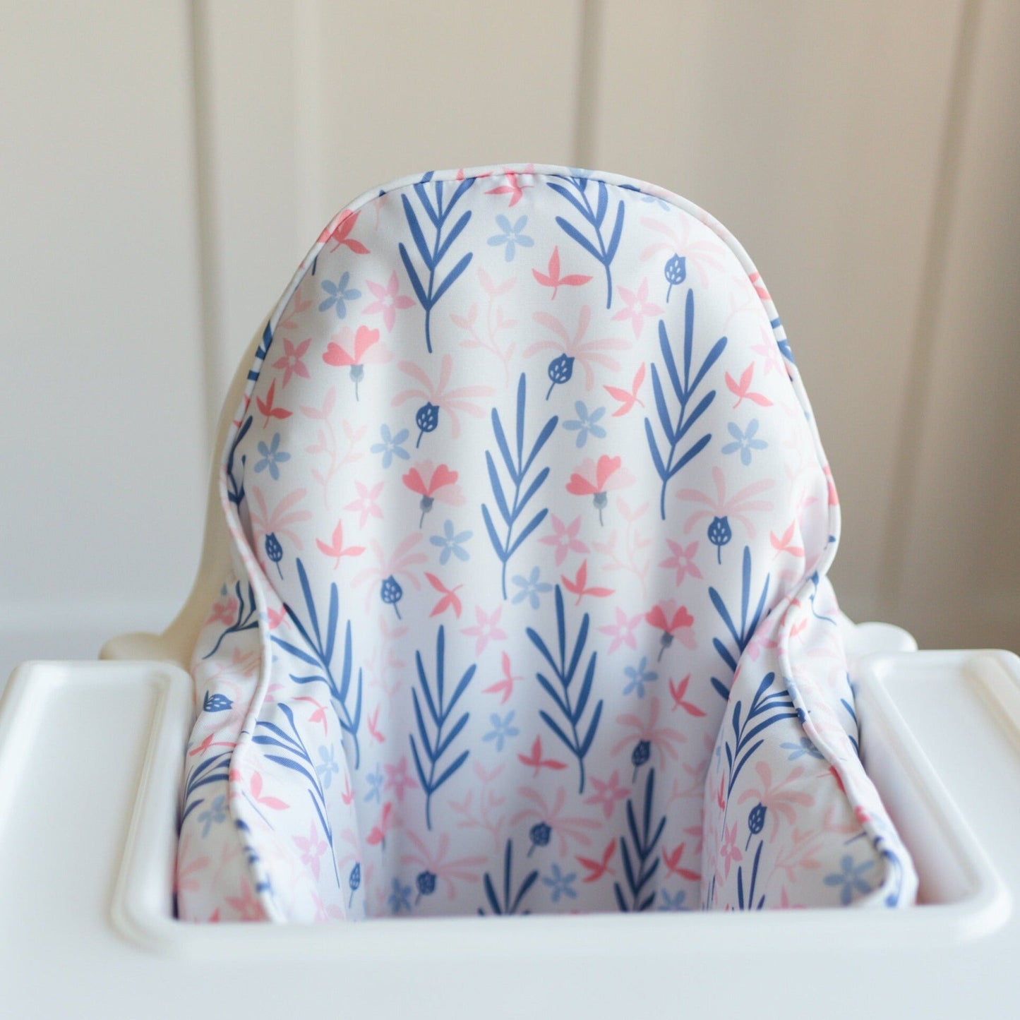 Summer Floral Cushion Cover for the IKEA Antilop Highchair - Flower Wipeable IKEA Antilop Cushion Cover with Inflatable Cushion Insert Girl