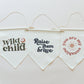Wild Child Canvas Pennant