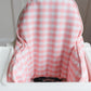 Pink Gingham Cushion Cover for the IKEA Antilop Highchair - Summer Wipeable IKEA Antilop Cushion Cover with Inflatable Cushion Insert - Girl