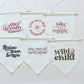 Wild Child Canvas Pennant