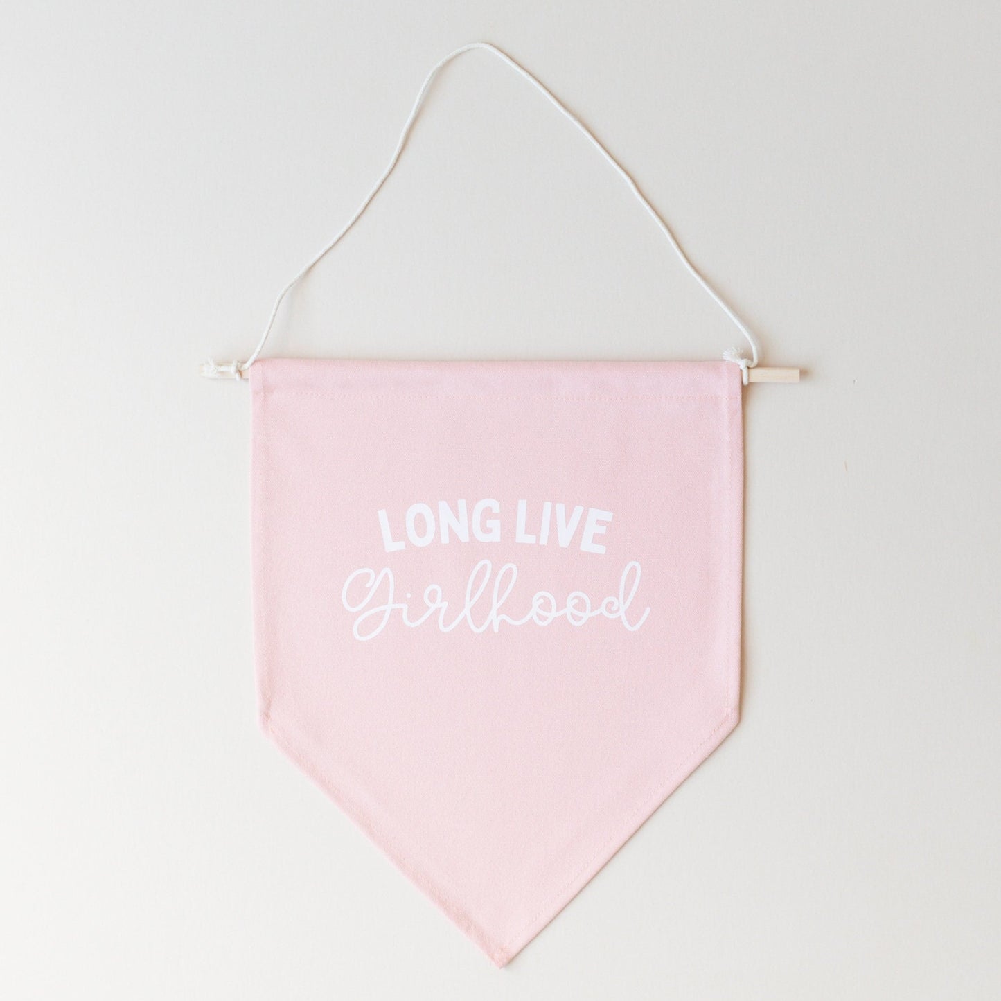 Long Live Girlhood Canvas Pennant