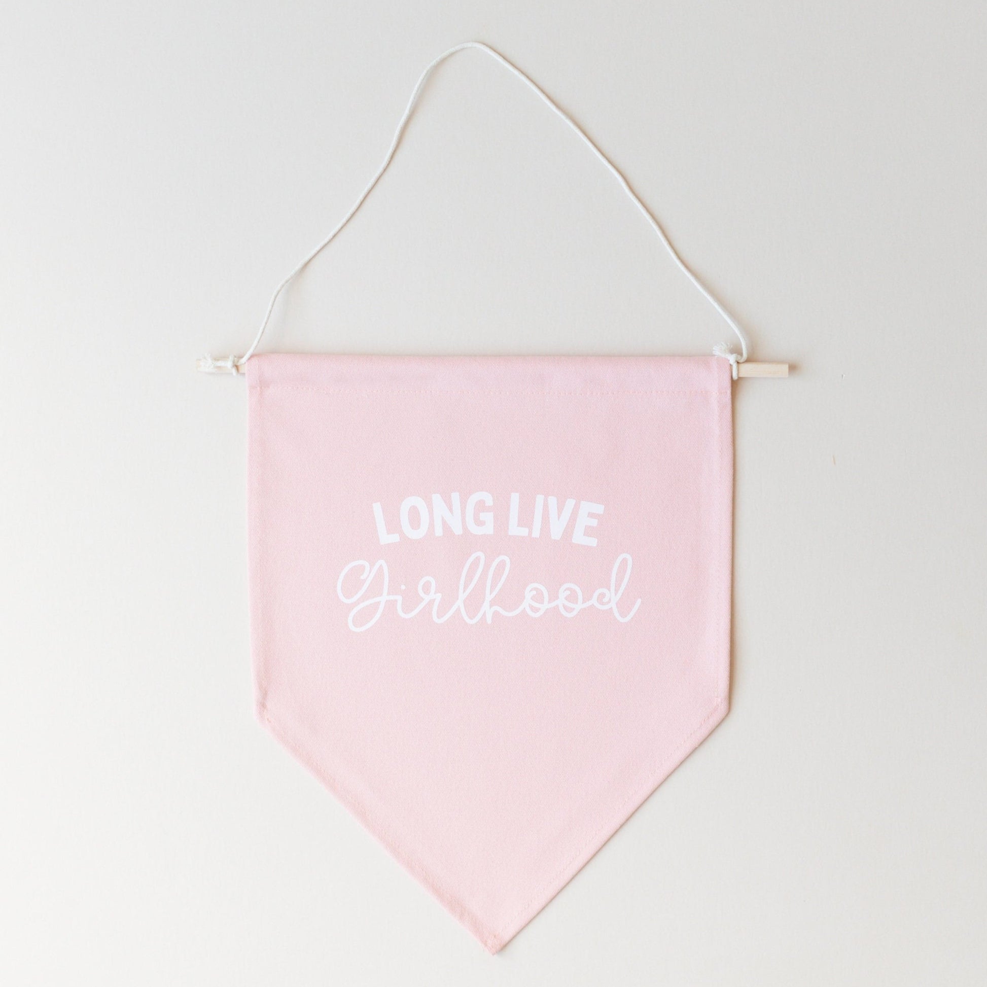 Long Live Girlhood Canvas Pennant