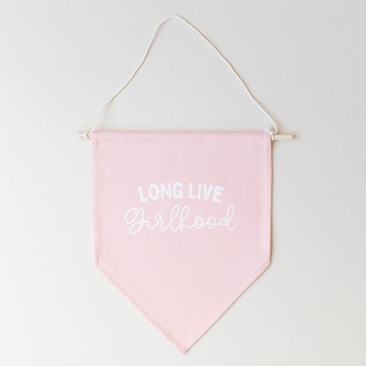 Long Live Girlhood Canvas Pennant