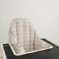 Camel Windowpane Plaid Cushion Cover for the IKEA Antilop Highchair - Wipeable IKEA Antilop Cushion Cover with Inflatable Cushion Insert Boy