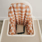 Pumpkin Gingham Cushion Cover