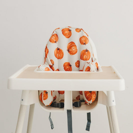 Pumpkin Print Fall Cushion Cover for the IKEA Antilop Highchair - Wipeable IKEA Antilop Cushion Cover with Inflatable Insert Halloween