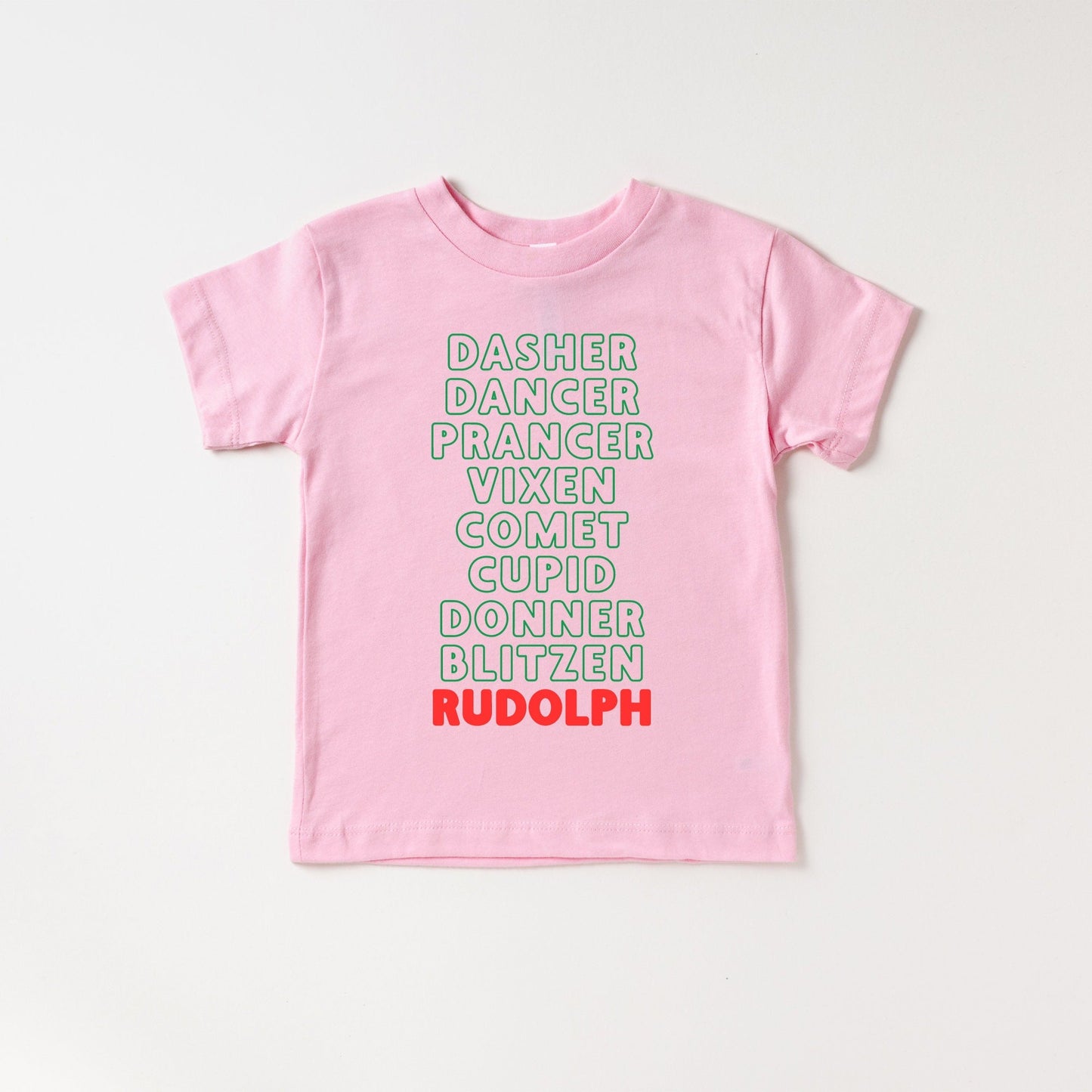 Rudolf Reindeer list Toddler and Youth Christmas shirt