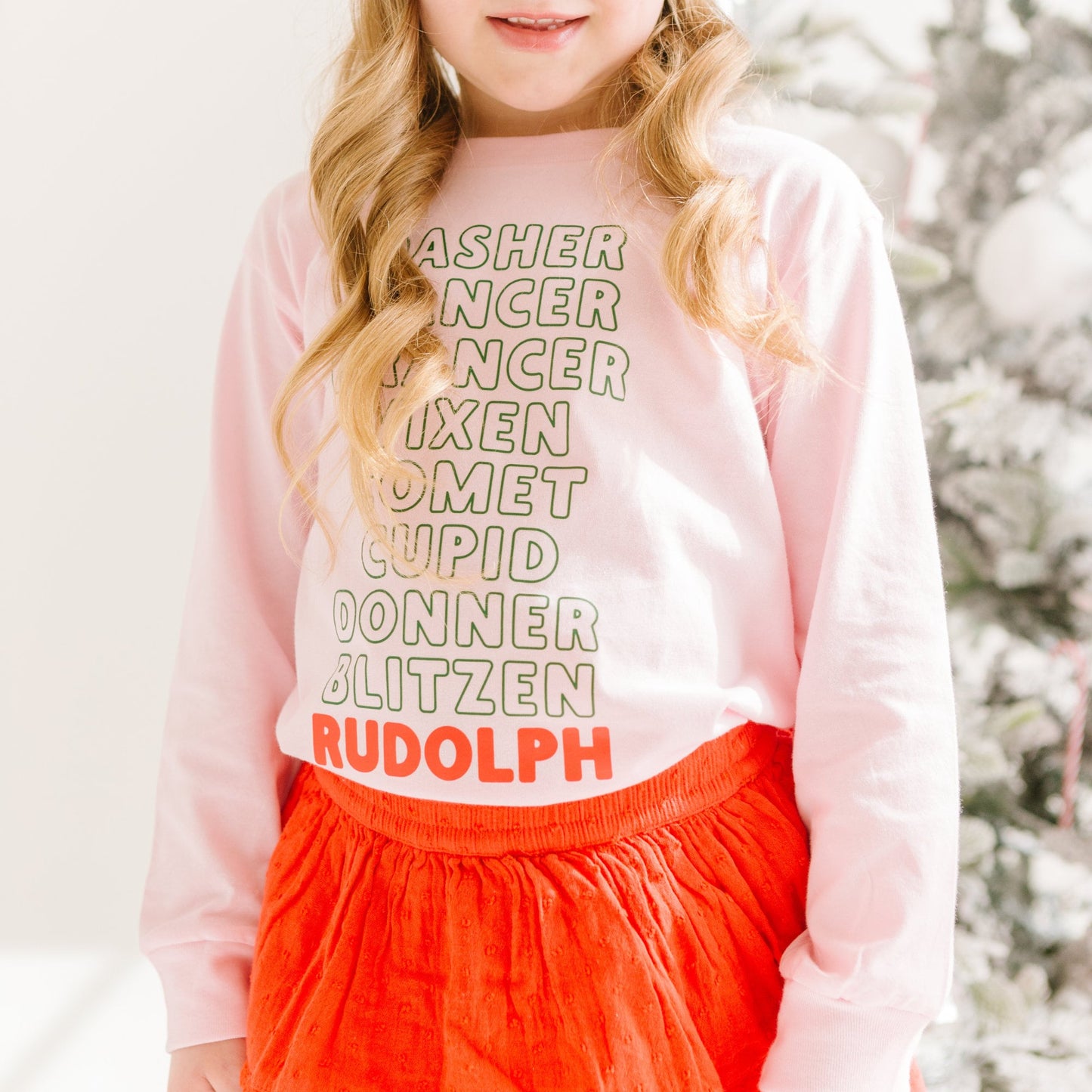 Rudolf Reindeer list Toddler and Youth Christmas shirt
