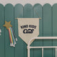 KIND KIDS CLUB Hanging Canvas Pennant - Natural Canvas Banner - Baby Boy Nursery Decor - Girls or Boys Playroom Flag - Kids Play Room Decor