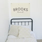 Personalized Canvas Name Banner - Baby Name Flag - Baby Name Sign - Baby Boy Nursery Decor - Boys Room Flag - Baby Girl Room Decor
