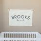 Personalized Canvas Name Banner - Baby Name Flag - Baby Name Sign - Baby Boy Nursery Decor - Boys Room Flag - Baby Girl Room Decor