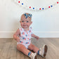 Flag Print Bamboo Romper