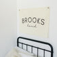 Personalized Canvas Name Banner - Baby Name Flag - Baby Name Sign - Baby Boy Nursery Decor - Boys Room Flag - Baby Girl Room Decor