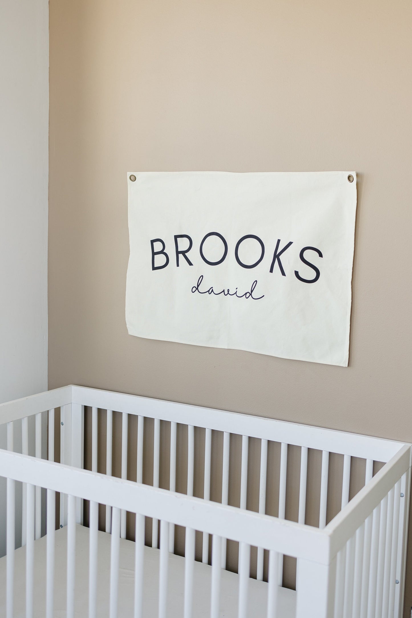 Personalized Canvas Name Banner - Baby Name Flag - Baby Name Sign - Baby Boy Nursery Decor - Boys Room Flag - Baby Girl Room Decor