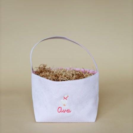 Custom Embroidered Easter Basket