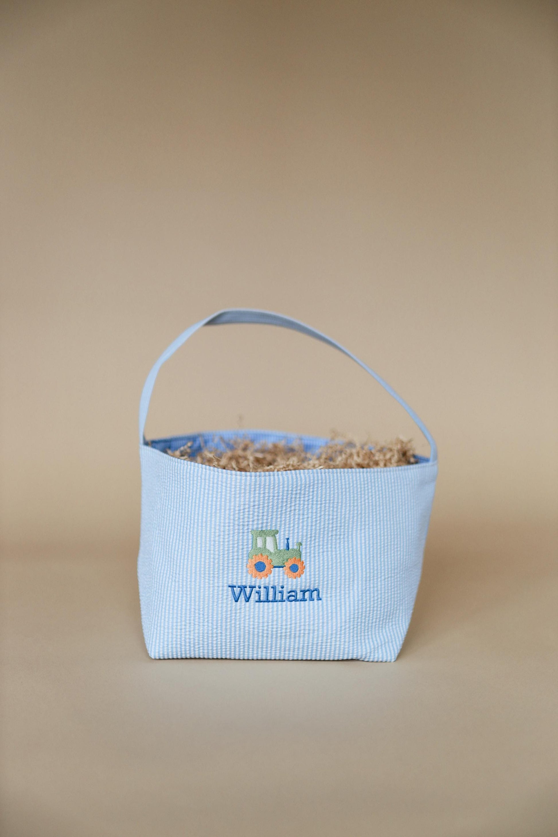 Custom Embroidered Easter Basket