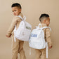 Custom Embroidered Gingham Toddler Backpack - Blue