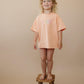 Custom Embroidered Oversized Tee or T-Shirt Romper - Creamsicle