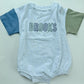 Custom Embroidered Organic Cotton Colorblock T-Shirt Romper