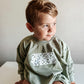 Big Brother Checkered Sweatshirt Romper