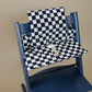 Black & White Checkered Cushion for the Stokke Tripp Trapp Highchair