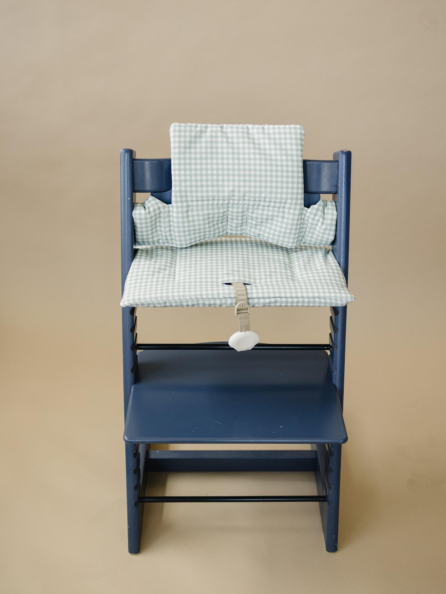 Sage Green Gingham Cushion for the Stokke Tripp Trapp Highchair