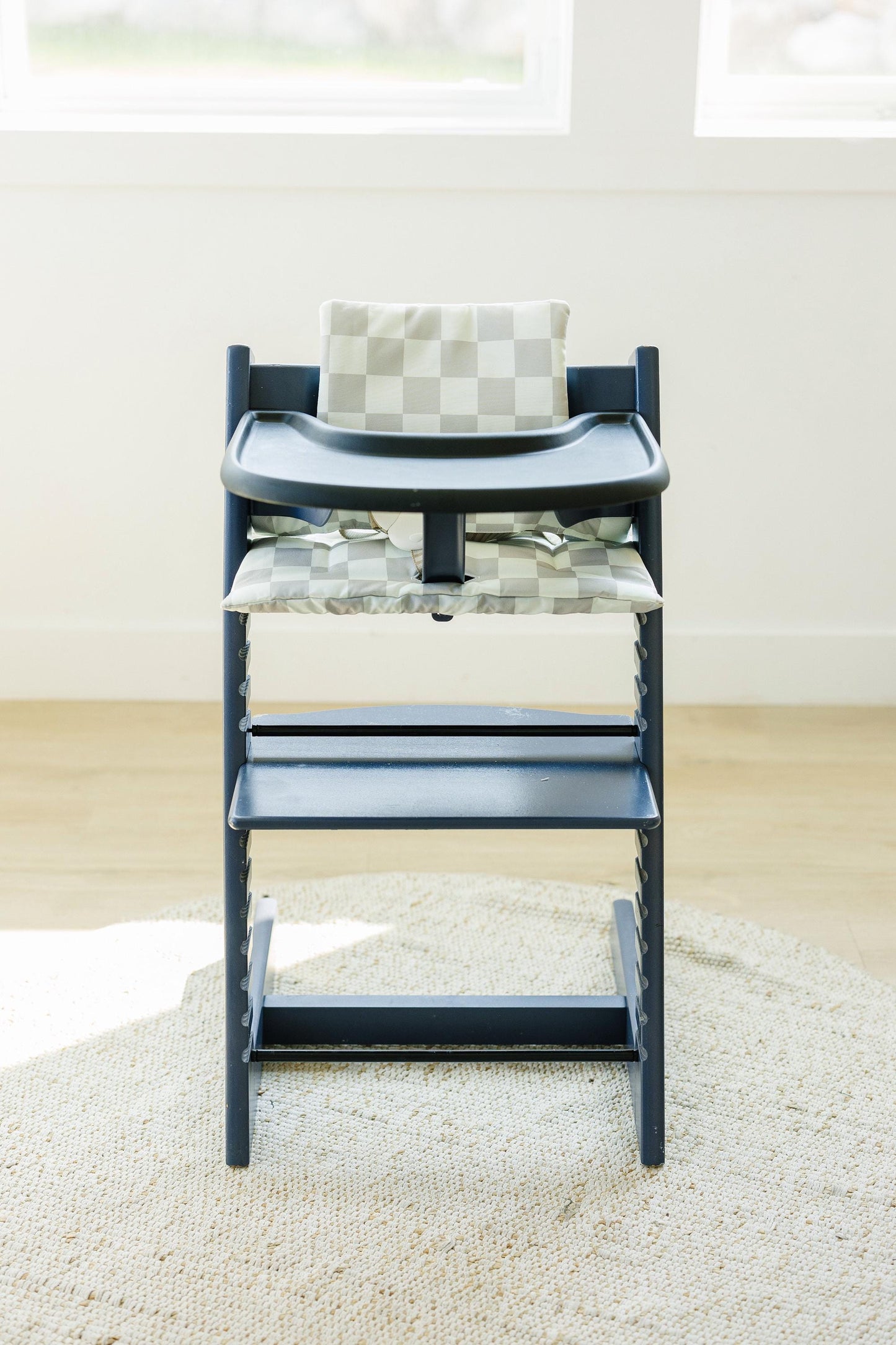 Neutral Checker Cushion for the Stokke Tripp Trapp Highchair